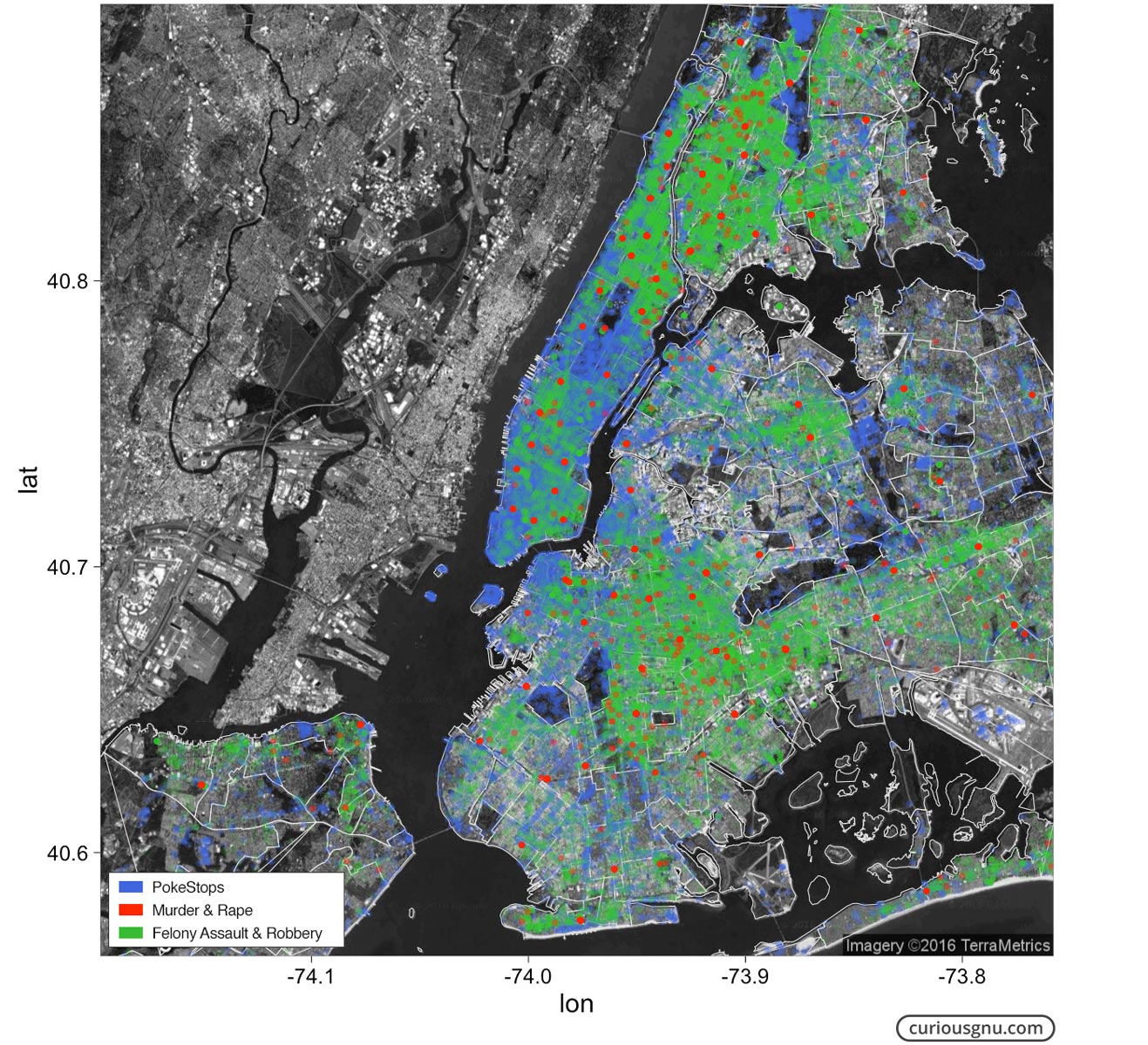 Here's a Map of All the 'Pokémon Go' Gyms in NYC